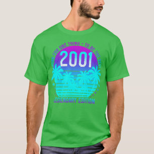 T-shirt 2001 Anniversaire 20ème Palme de coucher de soleil