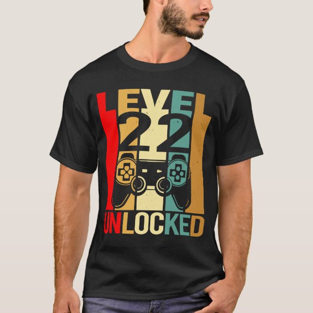 T-shirt 2001 Anniversaire Hommes Homme Lui Fun 22 22e Anni (Devant)