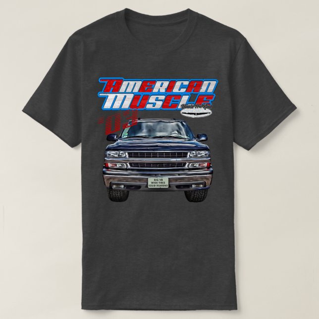 T-shirt 2003, Tahoe, Camion Squarebody, Yukon, Banlieue, S (Design devant)