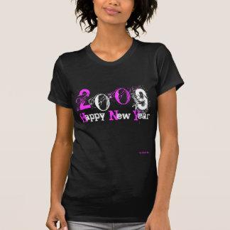 T-shirt 2009 nouvelles années heureuses customisées par