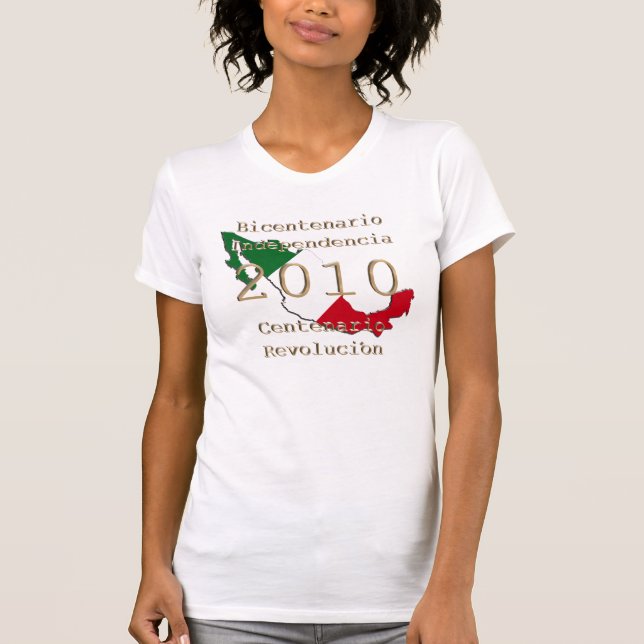 T-shirt 2010 - Année historique du Mexique (Devant)