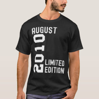 T-shirt 2010 Août Bonne fête d'anniversaire