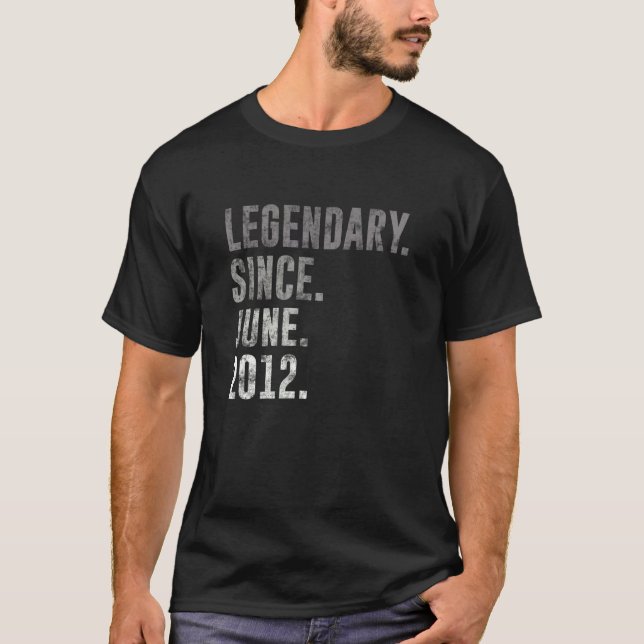 T-shirt 2012 10 Légendaire Depuis Juin 2012 10e Anniversai (Devant)