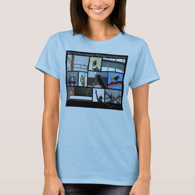 T-shirt 2012 de femelle de faucon pérégrin de (Devant)