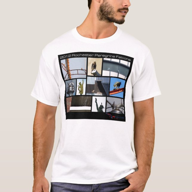T-shirt 2012 de mâle de faucon pérégrin de (Devant)