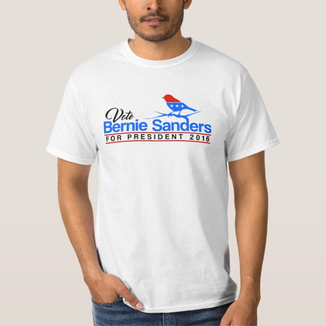 T-shirt 2016 de ponceuses de Bernie de vote avec (Devant)