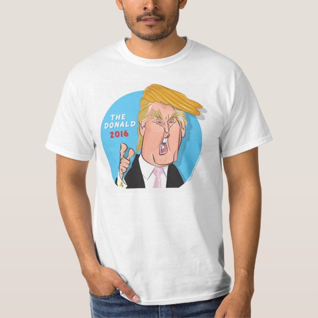 T-Shirt 2016 Donald- Trumppräsidenten-Cartoon (Vorderseite)