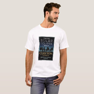 T-shirt 2017 éclipse solaire totale - Clayton, GA