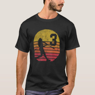 T-shirt 2020 3e anniversaire Baseball Trois garçons de 3 a