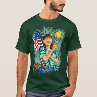 T-shirt 2020 Election Art She's With Us Lady Liberty Jo Jo