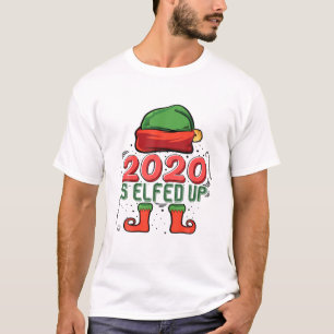 T-shirt 2020 Est Elfed Up Funny Christmas Family Pajama Gi