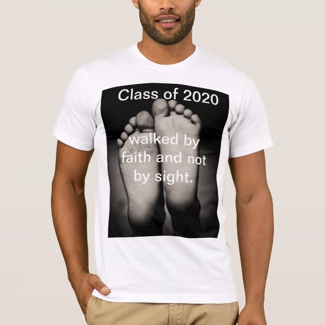 T-shirt 2020 graduation, noir blanc, quarantaine, tshirt, (Devant)