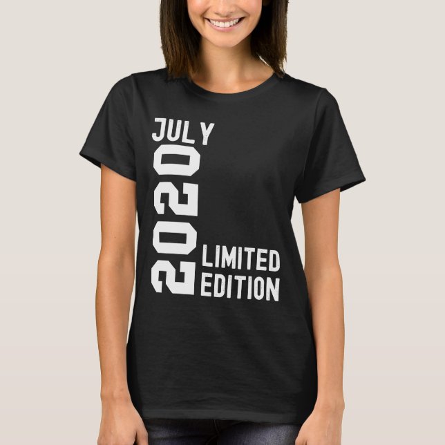 T-shirt 2020 Juillet Bonne fête d'anniversaire (Devant)