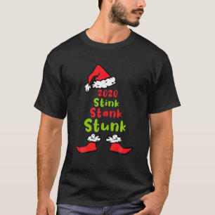 T-shirt 2020 stink stank stunk chemise drôle Noël