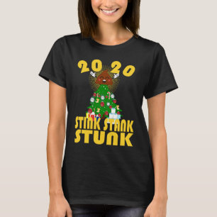 T-shirt 2020 Stink Stank Stunk Poop Christmas Tree Matchin