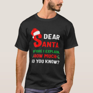 T-shirt 2021 Drôle Noël S Enfants Adultes Père Noël Je Peu