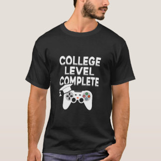 T-shirt 2021 Niveau Collège Terminé Gamer Graduation Pour 