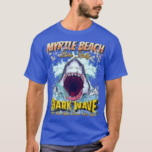 T-SHIRT 2022 CAS DE MYRTLE BEACH BIKE RALLY SHARK WAVE ART