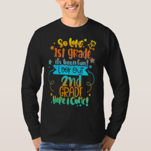 T-shirt 2022 Kids Tie Dye So Long 1st Gradegraduation 2e