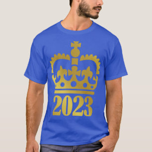 T-shirt 2023 avec couronne pour anniversaire et nouveau-né