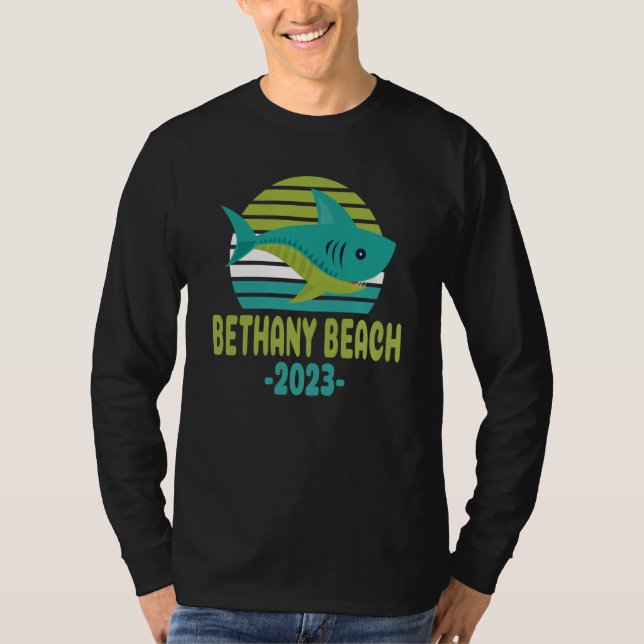 T-shirt 2023 Bethany Beach Delaware Shark (Devant)