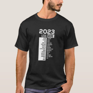 T-shirt 2023 Moins d'autres Graphique de fête du Nouvel An
