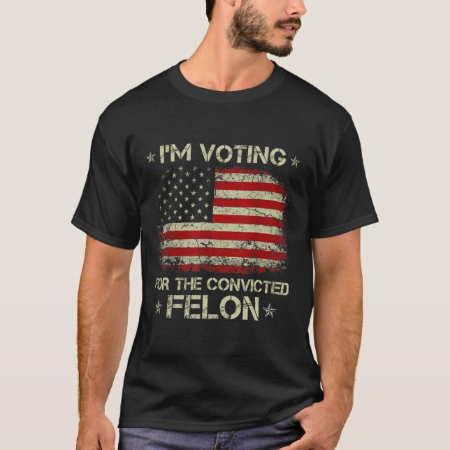 T-shirt 2024 Condamné Felon Je vote Condamné Felon 20 (Devant)