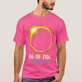 T-shirt 2024 Éclipse solaire Totalité Lune Solaire Hommes 