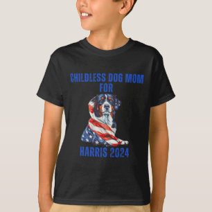 T-shirt 2024 Enfant Chien Maman For Harris 2024
