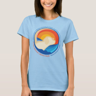 T-shirt 2024 Michigan GRLS Gathering - Bleu de base fémini