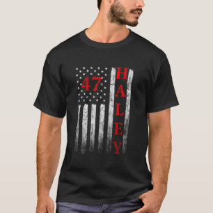 T-shirt 2024 Nikki Haley Président American Flag USA Ameri