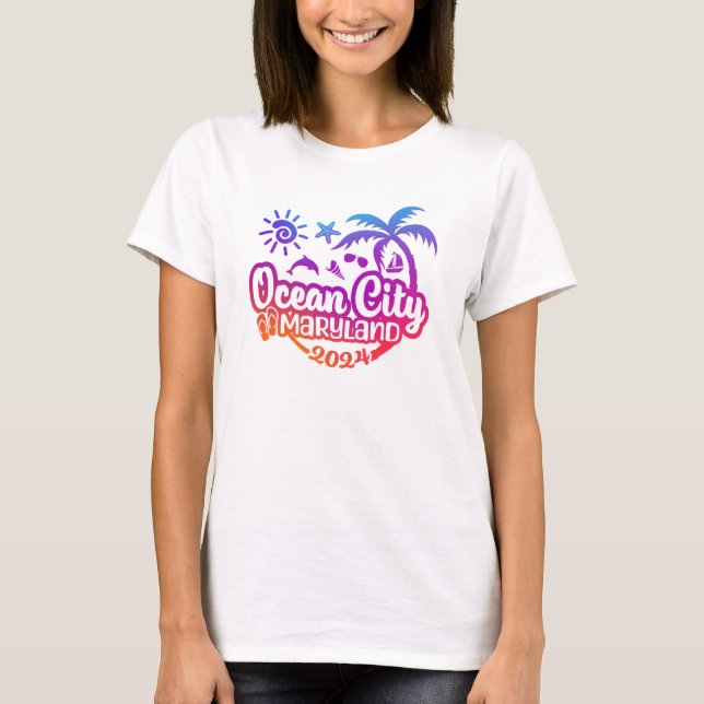T-shirt 2024 Ocean City Maryland Vacation Spring Break (Devant)