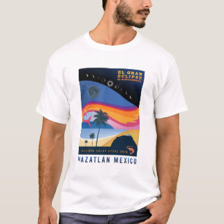 T - Shirt 2024 Solar Eclipse Mazatlan Mexiko