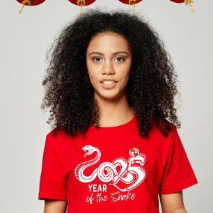 T-shirt 2025 Année du serpent Nouvel An chinois