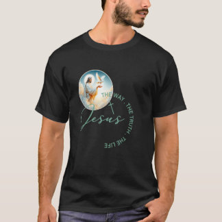 T-shirt 2025 Écriture chrétienne Jésus Le Chemin La Vérité