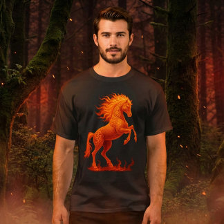 T-shirt 2026 Année du Cheval de Feu Zodiaque Chinois