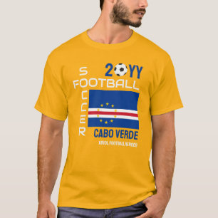 T-shirt 2026 Cabo Verde Football personnalisé CAPE VERDE F