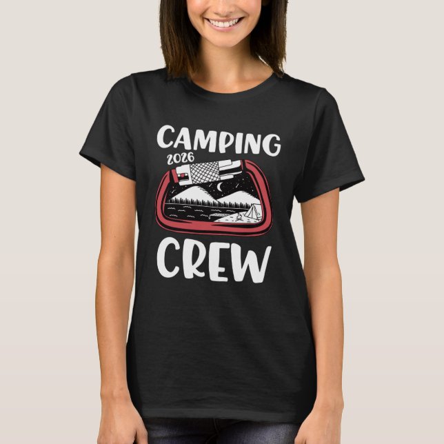 T-shirt 2026 Camping Crew  Family Camping Trip Group Carab (Devant)