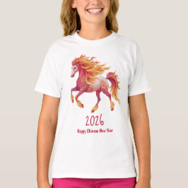 T-shirt 2026 Fiery Horse – Happy Chinese New Year
