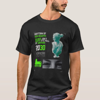T-shirt 2030 | Rythme de nos cœurs Impression libre au dos
