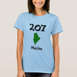 T-shirt 207, Code régional du Maine