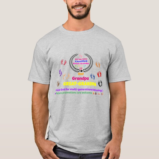 T-shirt 20/07/2025 Grand-grand-père Commémoratif (Devant)