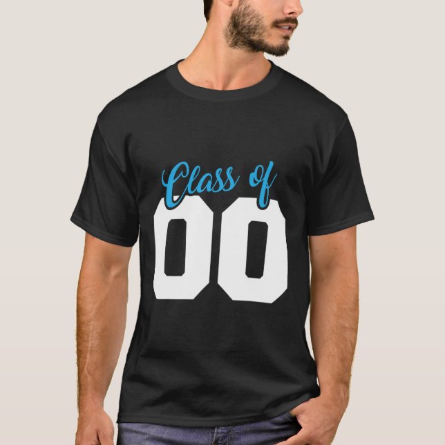 T-shirt 20 Année Classe secondaire de 2000 Réunion princip (Devant)