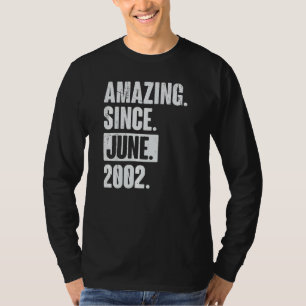 T-shirt 20 ans 20 ans Extraordinaire depuis juin 2000
