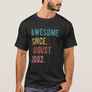 T-shirt 20 ans 20 ans Extraordinaire depuis le 2 août