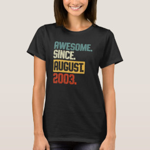 T-shirt 20 Ans 20e Anniversaire Rétro stupéfiant depuis ao
