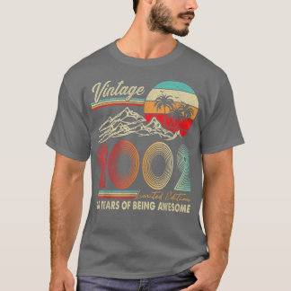 T-shirt 20 ans 20e décoration d'anniversaire 2002 