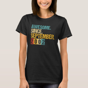 T-shirt 20 Ans Awesome Depuis Septembre 2002 20e 3