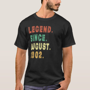 T-shirt 20 ans de légende depuis août 2002 20e anniversair
