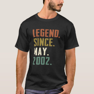 T-shirt 20 Ans Légende Depuis Mai 2002 20E Anniversaire
